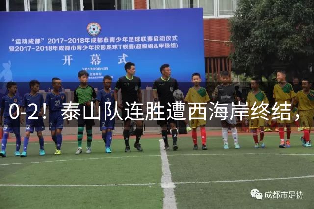 0-2！泰山队连胜遭西海岸终结，各有一人被罚下，于金永失误送礼